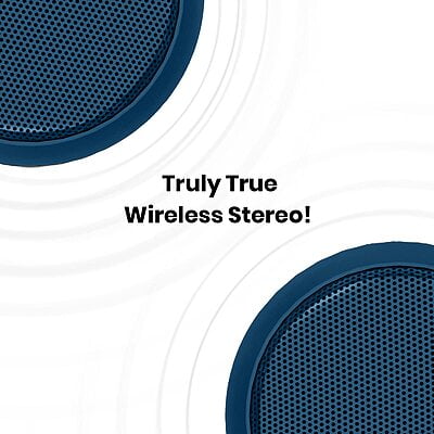 Portronics Sound Drum 1 TWS-Blue POR1327 Portronics Sound Drum 1 TWS-Blue POR1327