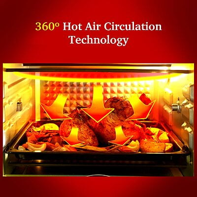 Wonderchef Crimson Edge Compact Air Fryer oven 23L Wonderchef Crimson Edge Compact Air Fryer oven 23L