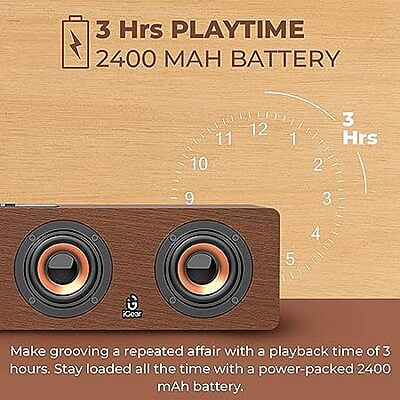 i GEAR Ensemble 20 watts Wooden Portable Soundbar with Wireless Bluetooth connectivity i GEAR Ensemble 20 watts Wooden Portable Soundbar with Wireless Bluetooth connectivity