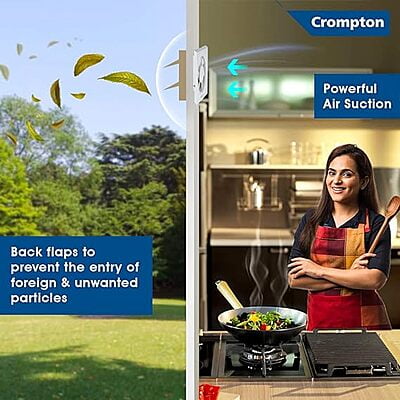 Crompton Brisk Air Neo 200 mm (8 inch) Exhaust Fan Crompton Brisk Air Neo 200 mm (8 inch) Exhaust Fan