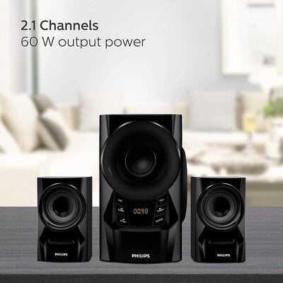 Philips MMS6080B/94 Multimedia 2.1 Speaker