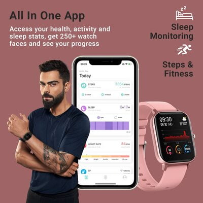 Fire-Boltt SpO2 Full Touch 1.4 inch Smart Watch 400 Nits Peak Brightness Metal Body 8 Days Battery Life with 24*7 Heart Rate monitoring IPX7 with Blood Oxygen, Fitness, Sports & Sleep Tracking