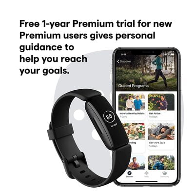 Fitbit Inspire 2 Health & Fitness Tracker with a Free 1-Year Fitbit Premium Trial, 24/7 Heart Rate