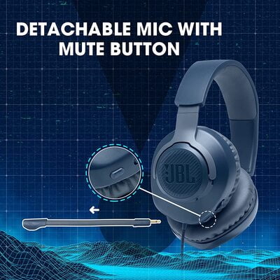 JBL Quantum 100, Wired Over Ear Gaming Headset JBL Quantum 100, Wired Over Ear Gaming Headset