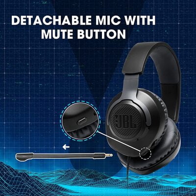 JBL Quantum 100, Wired Over Ear Gaming Headset JBL Quantum 100, Wired Over Ear Gaming Headset