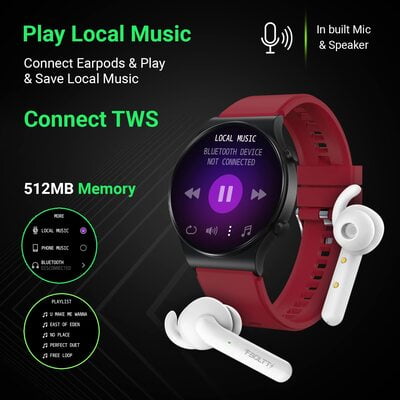 Fire-Boltt 360 Pro Bluetooth Calling, Local Music and TWS Pairing Fire-Boltt 360 Pro Bluetooth Calling, Local Music and TWS Pairing