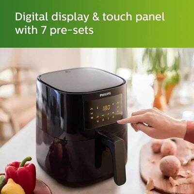 PHILIPS Digital Air Fryer HD9252/90 with Touch Panel, uses up to 90% less fat, 7 Pre-set Menu, 1400W PHILIPS Digital Air Fryer HD9252/90 with Touch Panel, uses up to 90% less fat, 7 Pre-set Menu, 1400W