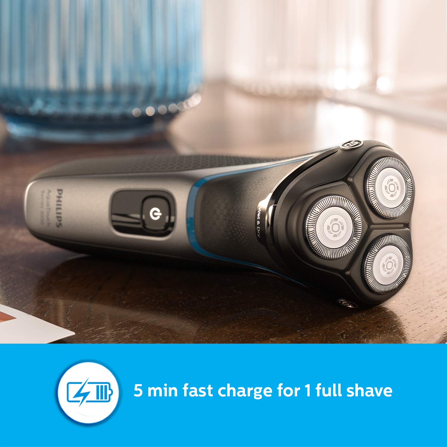 Philips Cordless Electric Shaver S3122/55, 5D Pivot & Flex Heads, 27 Comfort Cut Blade Philips Cordless Electric Shaver S3122/55, 5D Pivot & Flex Heads, 27 Comfort Cut Blade