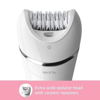 Philips Cordless Epilator–BRE710 All-Rounder for Face and Body Hair Removal (White) Philips Cordless Epilator–BRE710 All-Rounder for Face and Body Hair Removal (White)
