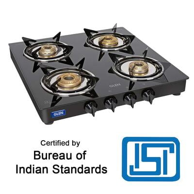 Glen 4 Burner Gas Stove 1040 GT Junior XL Brass Burner