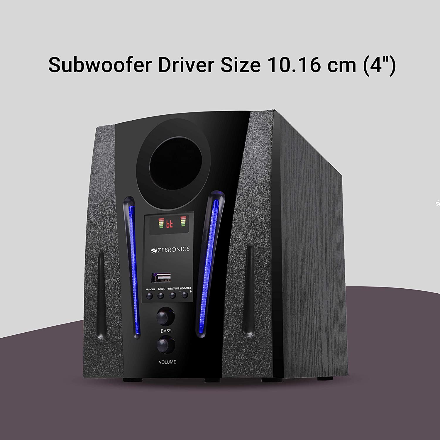 Zebronics ZEB-BT2750RUF Made in India Wireless Bluetooth Multimedia Speaker With Supporting USB Zebronics ZEB-BT2750RUF Made in India Wireless Bluetooth Multimedia Speaker With Supporting USB