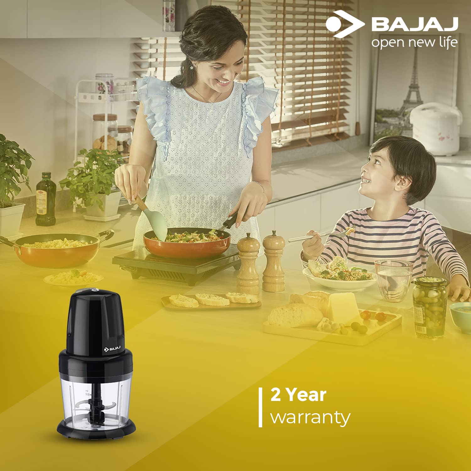 Bajaj 800 ml Chop Pro Chopper with Whisking Blade Bajaj 800 ml Chop Pro Chopper with Whisking Blade