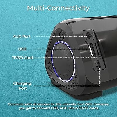 i GEAR immerse soundbar 20 Watts Bluetooth Speaker i GEAR immerse soundbar 20 Watts Bluetooth Speaker