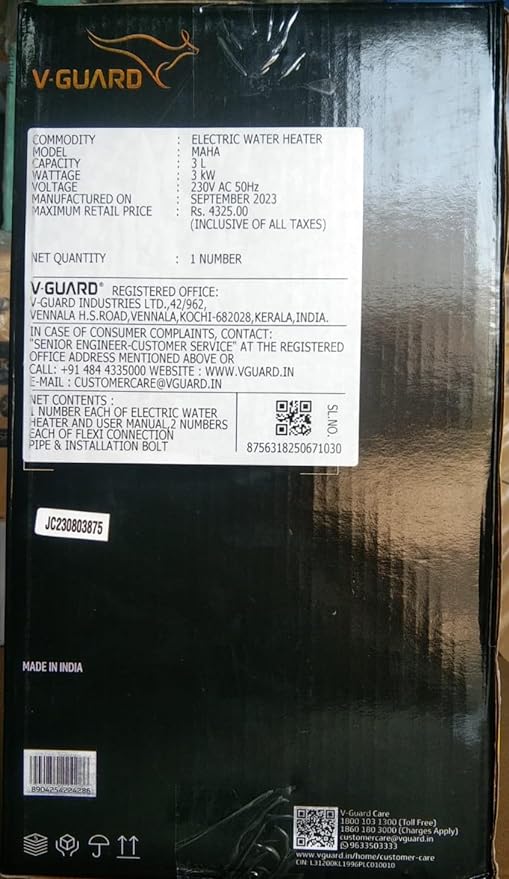 V Guard Maha 3 litre instant V Guard Maha 3 litre instant