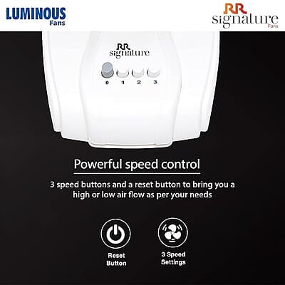 Luminous Mojo Plus Wall Fan High speed (400 mm, White) Luminous Mojo Plus Wall Fan High speed (400 mm, White)
