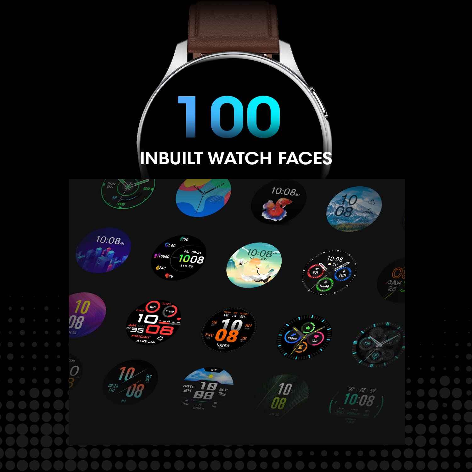 Fire-Boltt INVINCIBLE 1.39" AMOLED 454x454 Bluetooth Calling Smartwatch ALWAYS ON, 100 Sports Modes, 100 Inbuilt Watch Faces & 8GB, Play Music Without Phone on TWS, Spo2 & Heart Tracking Fire-Boltt INVINCIBLE 1.39" AMOLED 454x454 Bluetooth Calling Smartwatch ALWAYS ON, 100 Sports Modes, 100 Inbuilt Watch Faces & 8GB, Play Music Without Phone on TWS, Spo2 & Heart Tracking