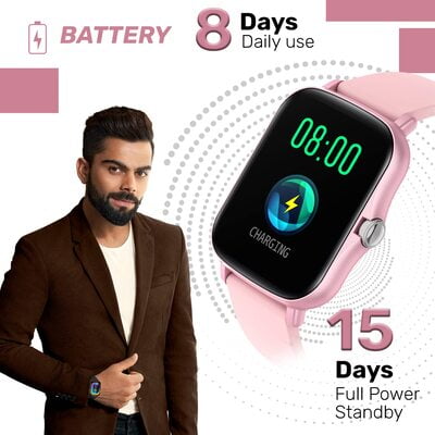 Fire-Boltt Beast SpO2 1.69” Industry’s Largest Display Size Full Touch Smart Watch with Blood Oxygen Monitoring, Heart Rate Monitor, Multiple Watch Faces & Long Battery Life