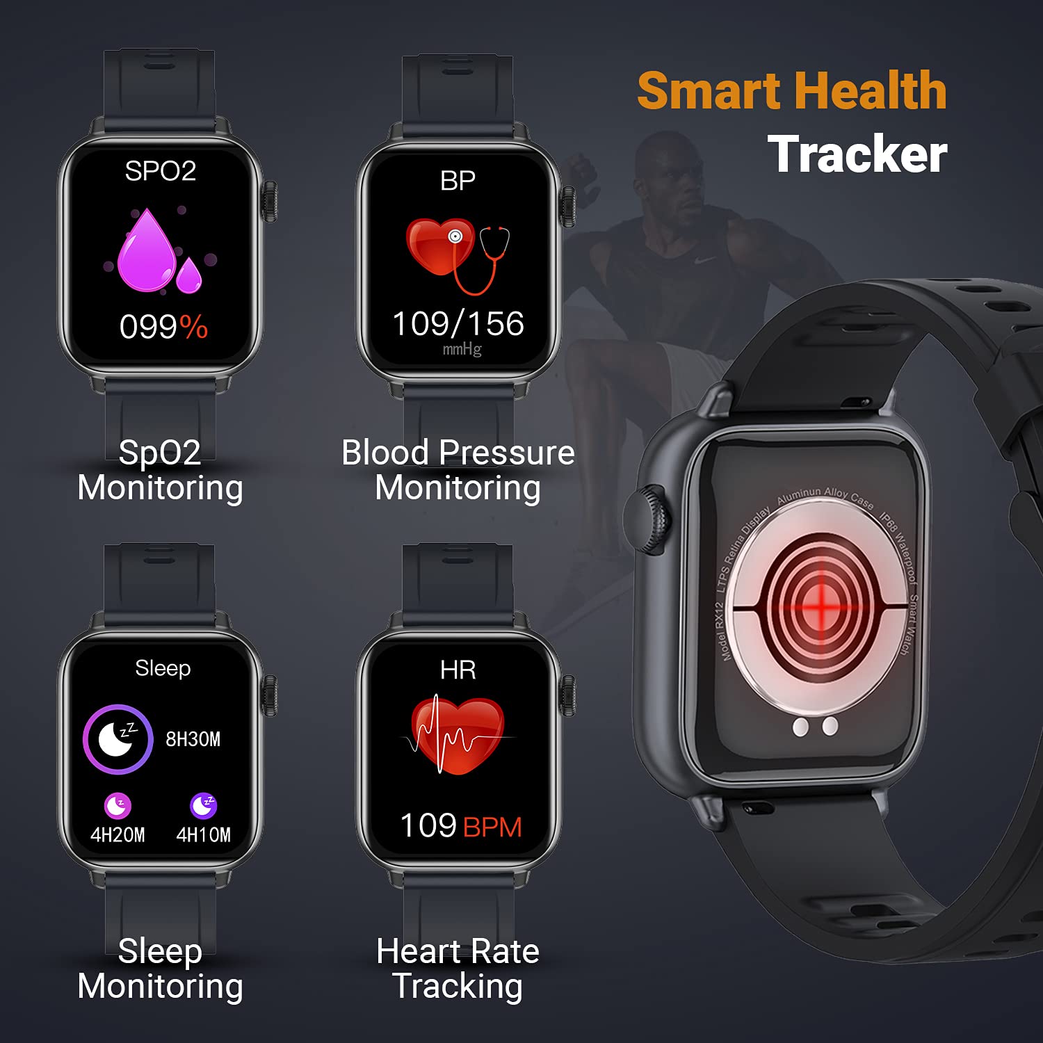 Fire-Boltt Supreme 1.79” Borderless LTPS 368*448 UHD PRO Display with 96% Screen to Body Ratio, 3ATM Waterproof , Spo2, Heart Rate and Blood Pressure Smart Watch (1.79" Black) Fire-Boltt Supreme 1.79” Borderless LTPS 368*448 UHD PRO Display with 96% Screen to Body Ratio, 3ATM Waterproof , Spo2, Heart Rate and Blood Pressure Smart Watch (1.79" Black)