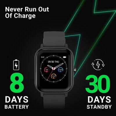 Fire-Boltt SpO2 Full Touch 1.4 inch Smart Watch 400 Nits Peak Brightness Metal Body 8 Days Battery Life with 24*7 Heart Rate monitoring IPX7 with Blood Oxygen, Fitness, Sports & Sleep Tracking