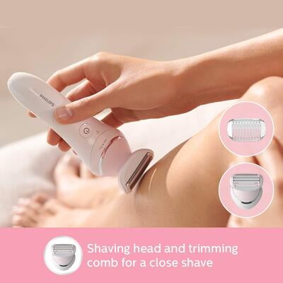 Philips Cordless Epilator–BRE710 All-Rounder for Face and Body Hair Removal (White) Philips Cordless Epilator–BRE710 All-Rounder for Face and Body Hair Removal (White)