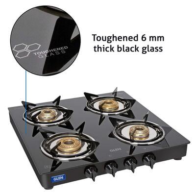 Glen 4 Burner Gas Stove 1040 GT Junior XL Brass Burner