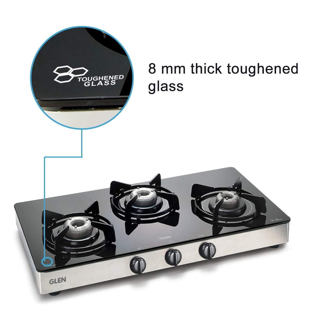 Glen gas stove 3 burner stainless steel hot sale