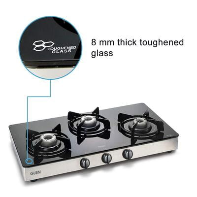 Glen 3 Burner Gas Stove 1031 GT Brass Burner Glen 3 Burner Gas Stove 1031 GT Brass Burner
