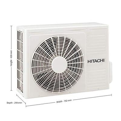 Hitachi 2 Ton 3 Star Inverter Split AC (Copper, Dust Filter, 2021 Model, RMQG322HEEA, White)