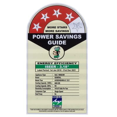 O General Window AC 2.0 Ton 4Star AXGB24BAWA O General Window AC 2.0 Ton 4Star AXGB24BAWA