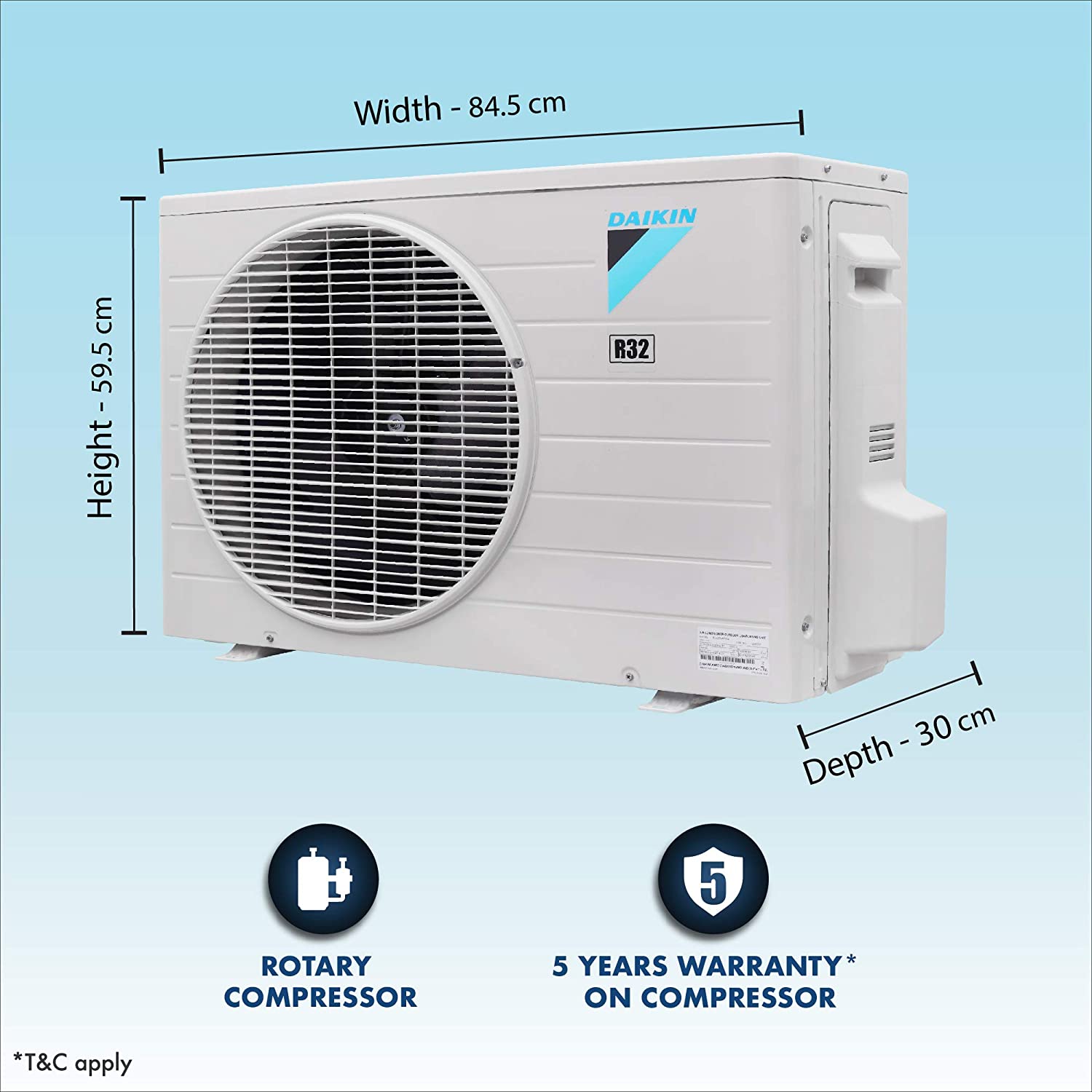 DAIKIN HIGHWALL AC FTQ60TV16U2B