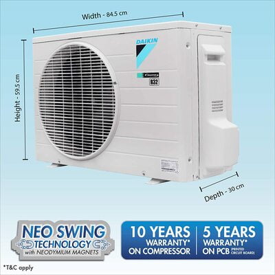 Daikin 1.5 Ton 3 Star Inverter Split AC (Copper, PM 2.5 Filter, 2020 Model, FTKT50TV, White) Daikin 1.5 Ton 3 Star Inverter Split AC (Copper, PM 2.5 Filter, 2020 Model, FTKT50TV, White)