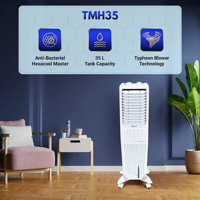 Bajaj TMH35 35-litres Tower Air Cooler (White)- for Medium Room Bajaj TMH35 35-litres Tower Air Cooler (White)- for Medium Room
