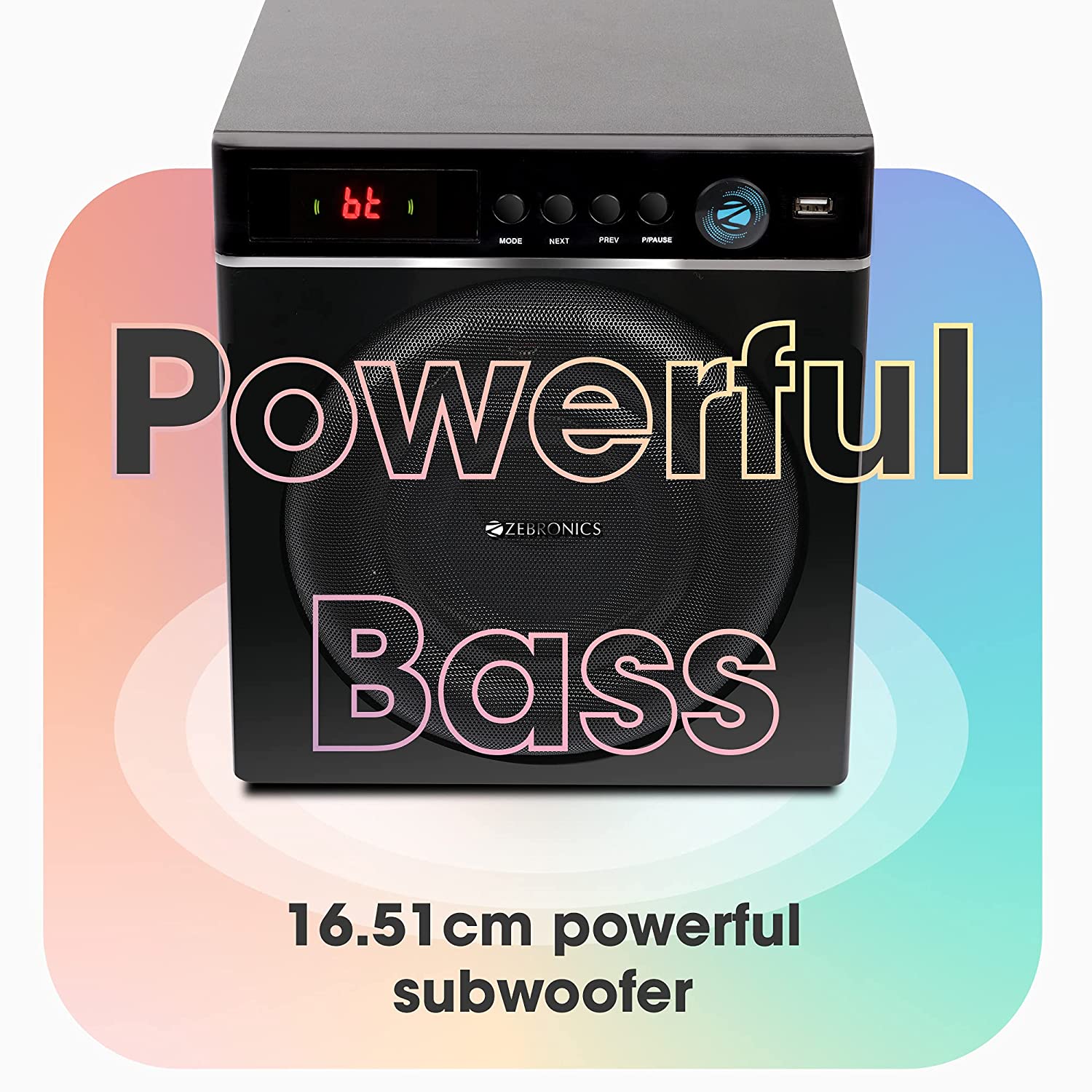 Zebronics Zeb-Cube 5 Home Theater Speaker with Subwoofer, 100W, 4.1 Channel, Wireless BTv5.1 Connectivity, Zebronics Zeb-Cube 5 Home Theater Speaker with Subwoofer, 100W, 4.1 Channel, Wireless BTv5.1 Connectivity,