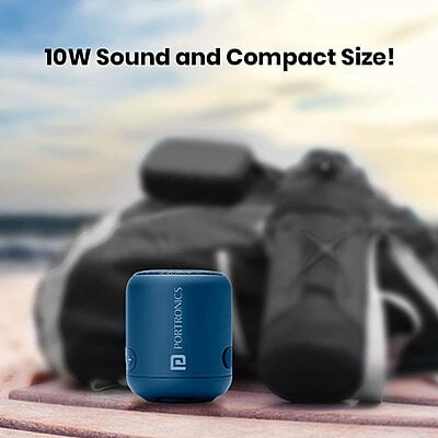 Portronics Sound Drum 1 TWS-Blue POR1327 Portronics Sound Drum 1 TWS-Blue POR1327
