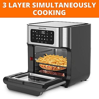 Inalsa Aero Crisp Air Fryer Oven with Extra Large Capacity