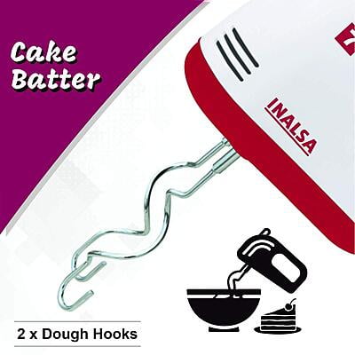 Inalsa hand mixer Easy mix Red 250 W Inalsa hand mixer Easy mix Red 250 W