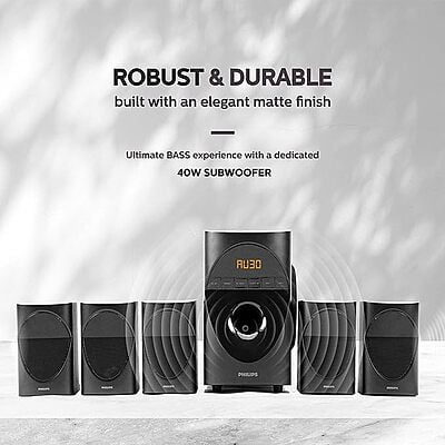 PHILIPS SPA5190B/94 Bluetooth Home Theatre (Black, 5.1 Channel) PHILIPS SPA5190B/94 Bluetooth Home Theatre (Black, 5.1 Channel)