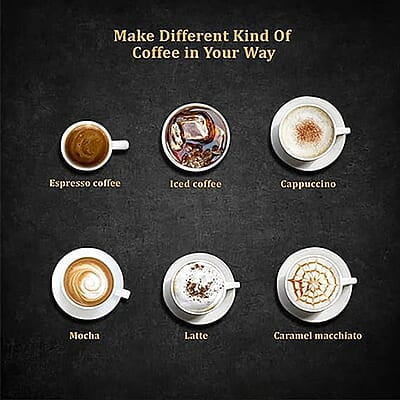INALSA Espresso/Cappuccino 4Cup Coffee Maker 800W- Bonjour (3in1- Espresso,Cappuccino & Latte)|Frothing Function,4Bar Pressure|Multipurpose Control Knob,Removable Drip Tray & Borosilicate Glass Carafe INALSA Espresso/Cappuccino 4Cup Coffee Maker 800W- Bonjour (3in1- Espresso,Cappuccino & Latte)|Frothing Function,4Bar Pressure|Multipurpose Control Knob,Removable Drip Tray & Borosilicate Glass Carafe
