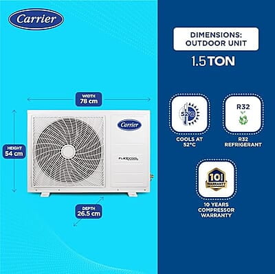 Carrier 1.5 Ton 3 Star 18k Kurve Rxi Inverter R32 Inverter Air Conditioner Carrier 1.5 Ton 3 Star 18k Kurve Rxi Inverter R32 Inverter Air Conditioner