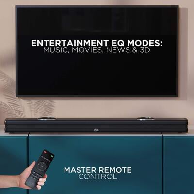 Boat Avante Bar 1198 Premium Black 90 Watt 2.2 Channel Wired and Wireless Soundbar Boat Avante Bar 1198 Premium Black 90 Watt 2.2 Channel Wired and Wireless Soundbar