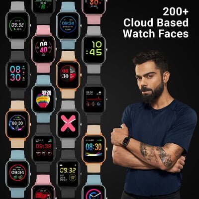 Fire-Boltt SpO2 Full Touch 1.4 inch Smart Watch 400 Nits Peak Brightness Metal Body 8 Days Battery Life with 24*7 Heart Rate monitoring IPX7 with Blood Oxygen, Fitness, Sports & Sleep Tracking