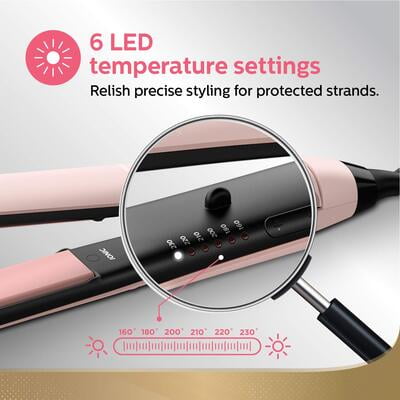 PHILIPS Bhs378/10 Kerashine Straightener (Pink) PHILIPS Bhs378/10 Kerashine Straightener (Pink)