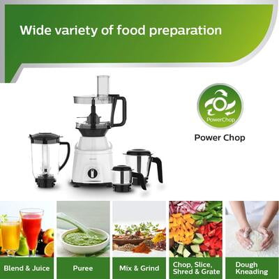 PHILIPS Hl7763/00 750W Mixer Grinder, White PHILIPS Hl7763/00 750W Mixer Grinder, White