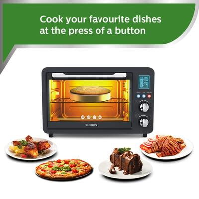 Philips HD6976/00 36-liters Digital Oven Toaster Grill, 2000W, with Opti Temp Technology Philips HD6976/00 36-liters Digital Oven Toaster Grill, 2000W, with Opti Temp Technology