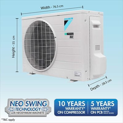 Daikin 1 Ton 5 Star Anti Pollution Inverter Split AC (Copper, PM 0.1 Filter ,JTKJ35TV, White) Daikin 1 Ton 5 Star Anti Pollution Inverter Split AC (Copper, PM 0.1 Filter ,JTKJ35TV, White)