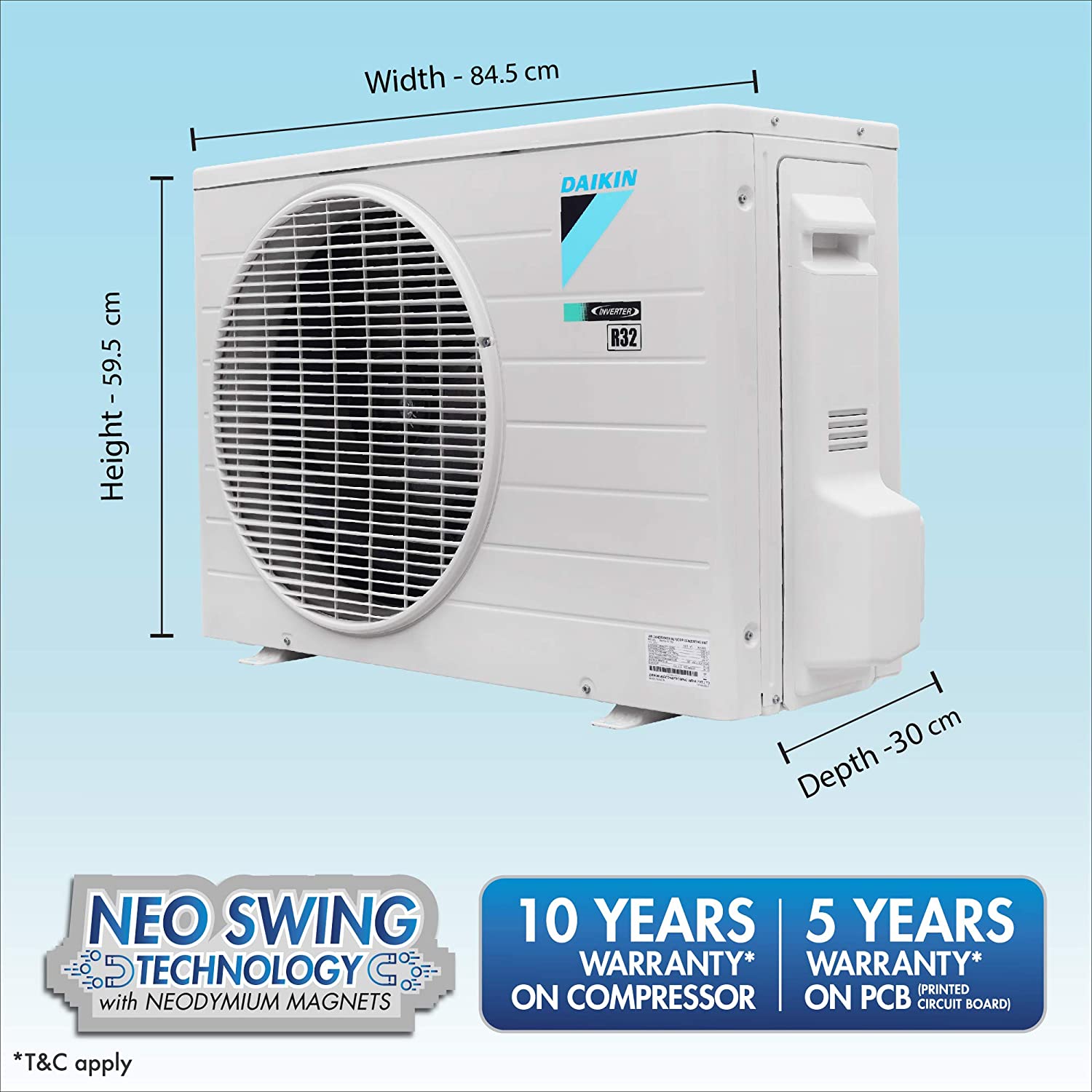 Daikin 1.8Ton 5 Star Anti Pollution Inverter Split AC (Copper,PM 0.1 Filer, JTKJ60TV16U, White) Daikin 1.8Ton 5 Star Anti Pollution Inverter Split AC (Copper,PM 0.1 Filer, JTKJ60TV16U, White)