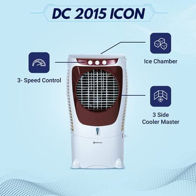 Bajaj DC 2015 ICON 43L Desert Air Cooler with Turbo Fan Technology