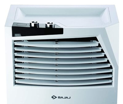 Bajaj TMH36 SKIVE Tower air cooler, 36 L, with anti bacterial technology, 25 FEET POWERFUL AIR THROW, white Bajaj TMH36 SKIVE Tower air cooler, 36 L, with anti bacterial technology, 25 FEET POWERFUL AIR THROW, white