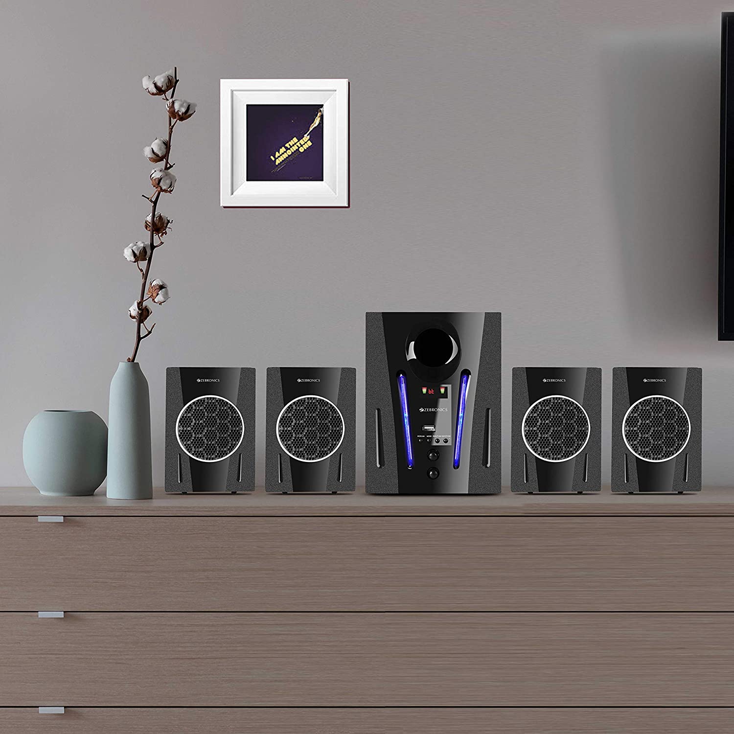 Zebronics ZEB-BT2750RUF Made in India Wireless Bluetooth Multimedia Speaker With Supporting USB Zebronics ZEB-BT2750RUF Made in India Wireless Bluetooth Multimedia Speaker With Supporting USB