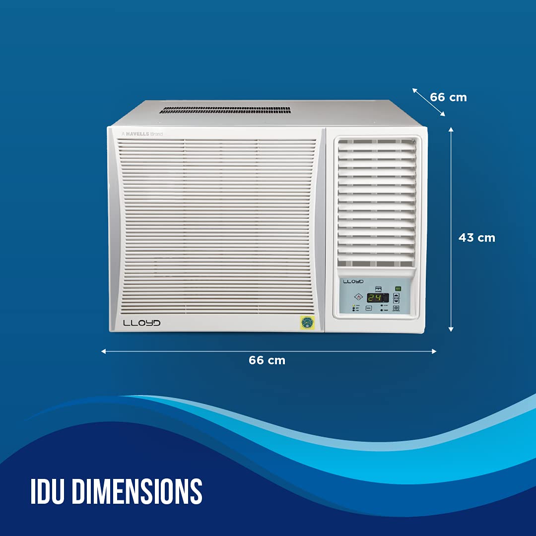 Lloyd 1.5 Ton 4 Star Window AC (GLW18B42WAMR, 100% Copper, White with Silver Deco Strip) Lloyd 1.5 Ton 4 Star Window AC (GLW18B42WAMR, 100% Copper, White with Silver Deco Strip)
